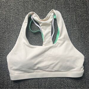 ✨3/$15✨ White/Teal Fabletics Sports Bra